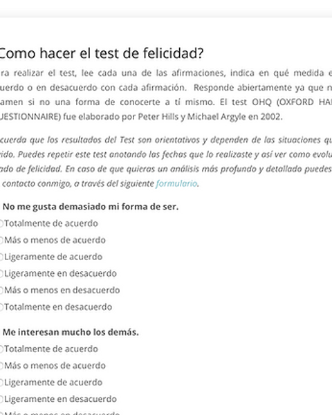 ¿Eres feliz?